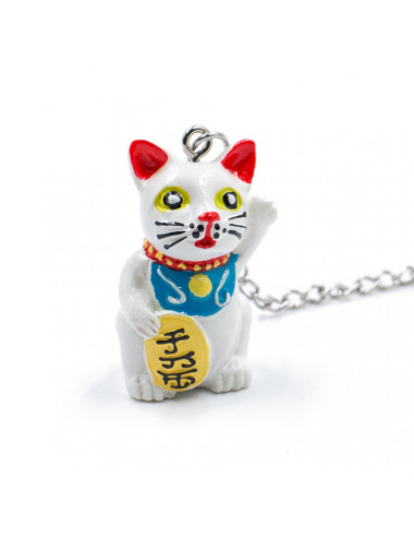 Simpatico filtro sfera con ciondolo Maneki Neko o Gatto della Fotuna - La Pianta del Tè store online